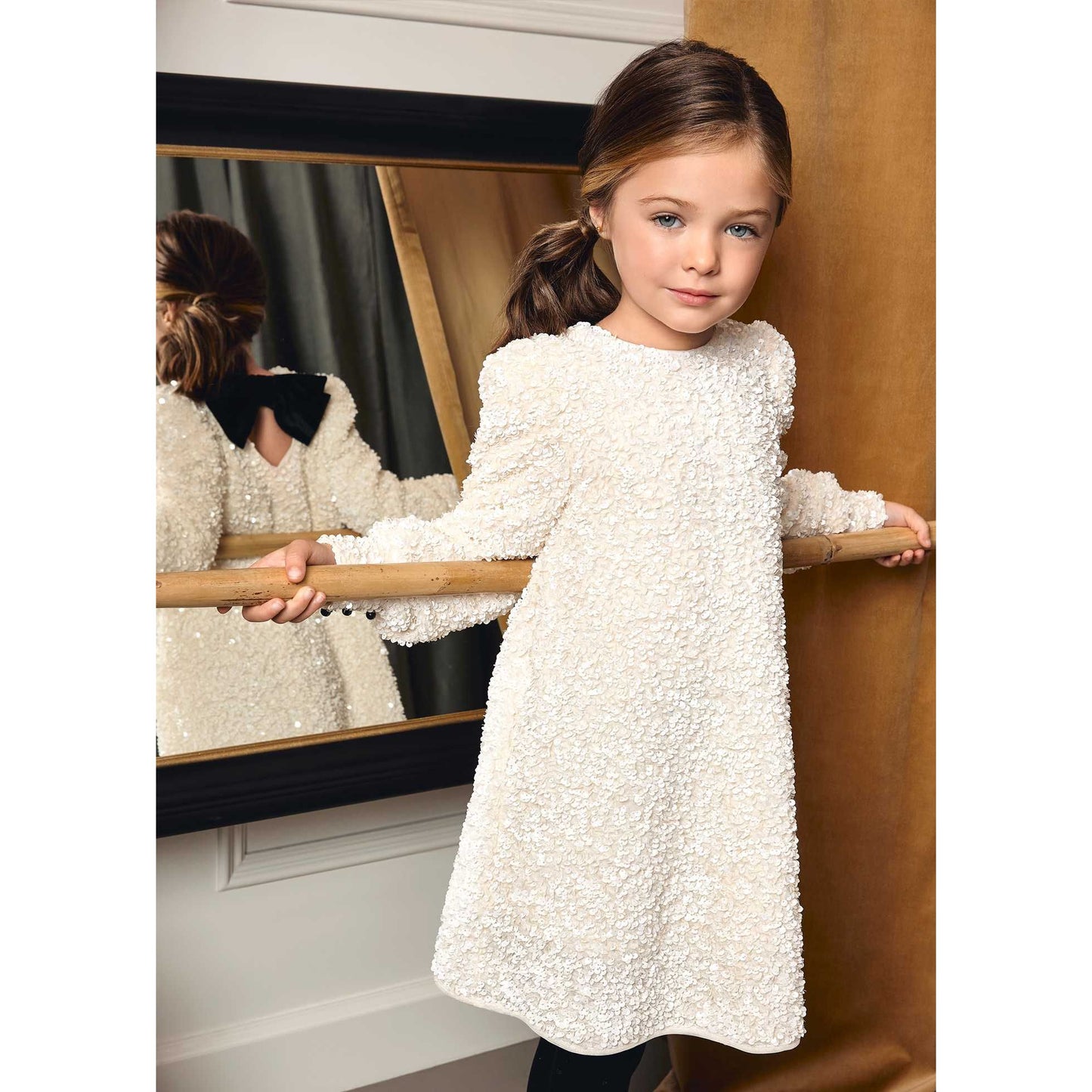 Girl A-Line Sequin Dress