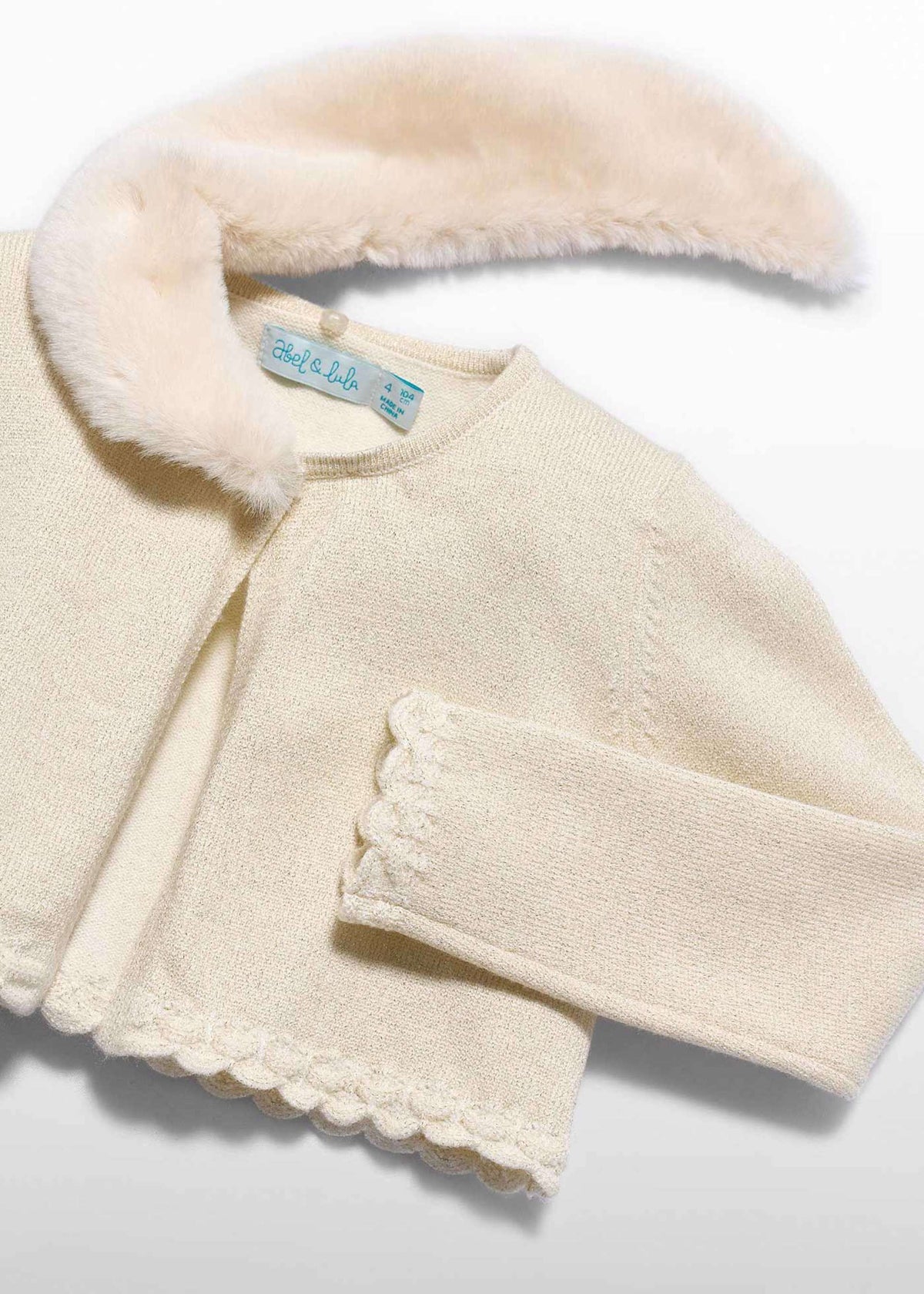 Girl Knit Cardigan Champaigne