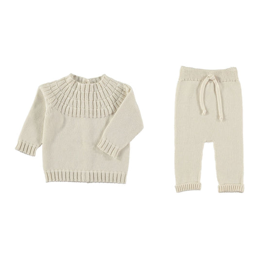 Cotton Knit Sweater and Legging Set