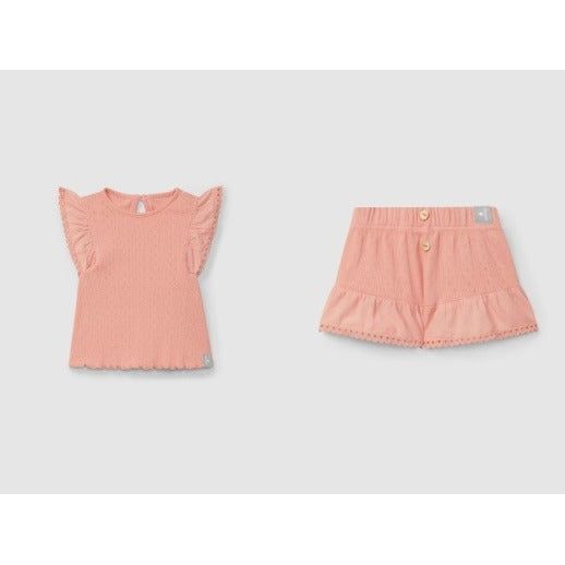 Pointelle Tee and Short Set