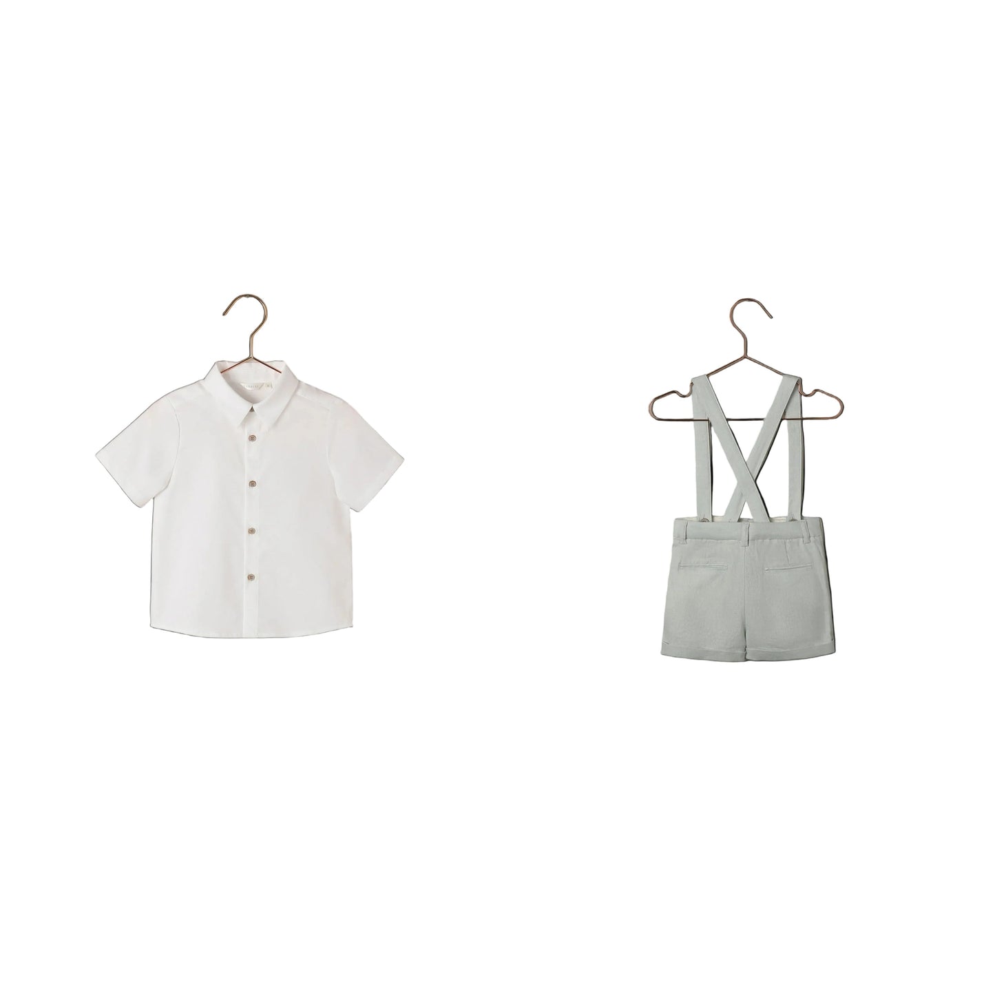 Boys Short /Suspenders and White Shirt