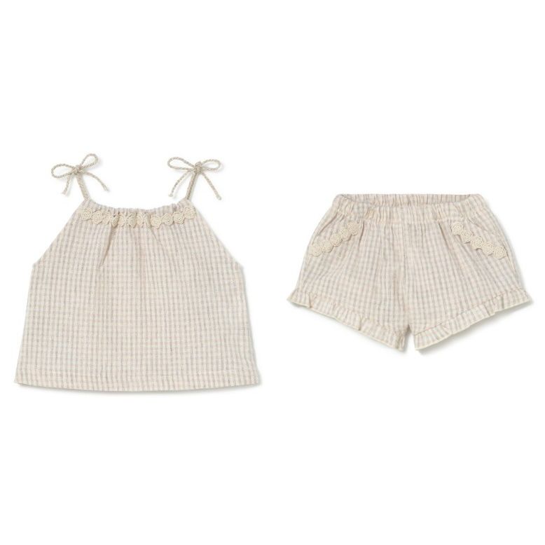 Girls Sleeveless Tunic and Short Set