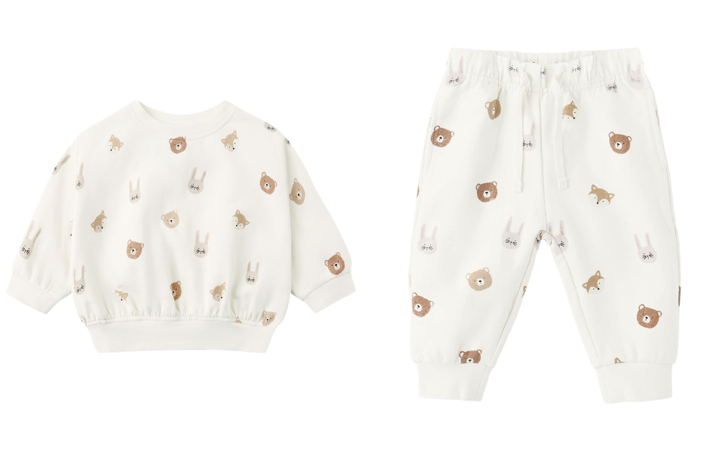 RELAXED FLEECE SWEATSUIT CRITTERS