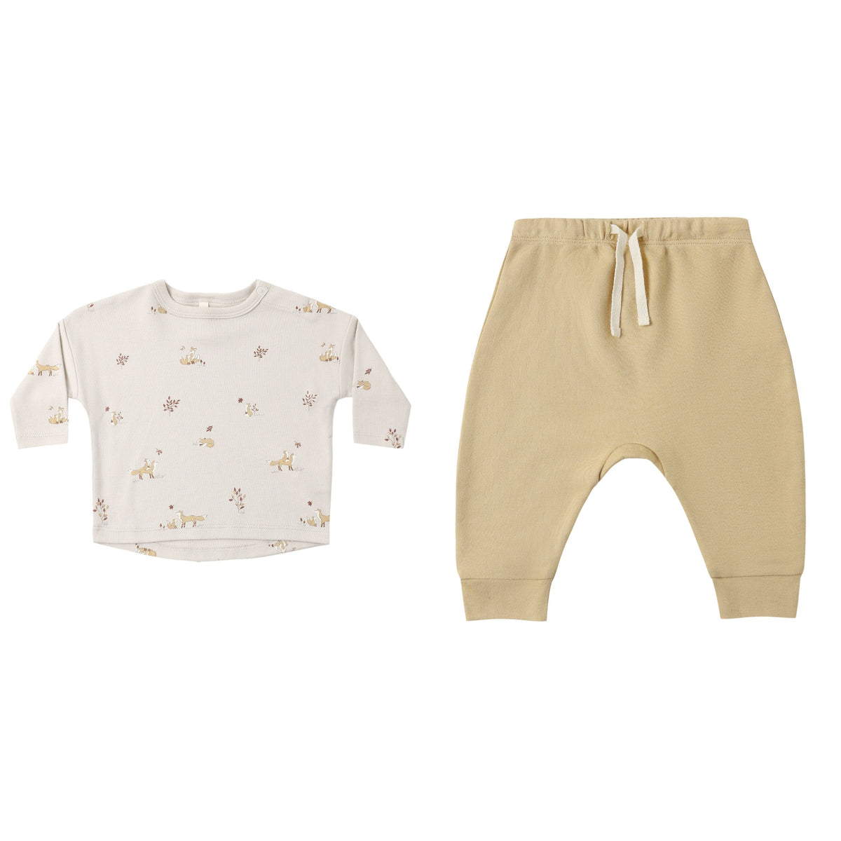 LONG SLEEVE TEE AND PANT FOX LAND