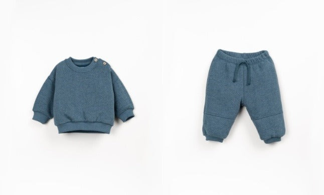 Blue Fleece Sweatsuit