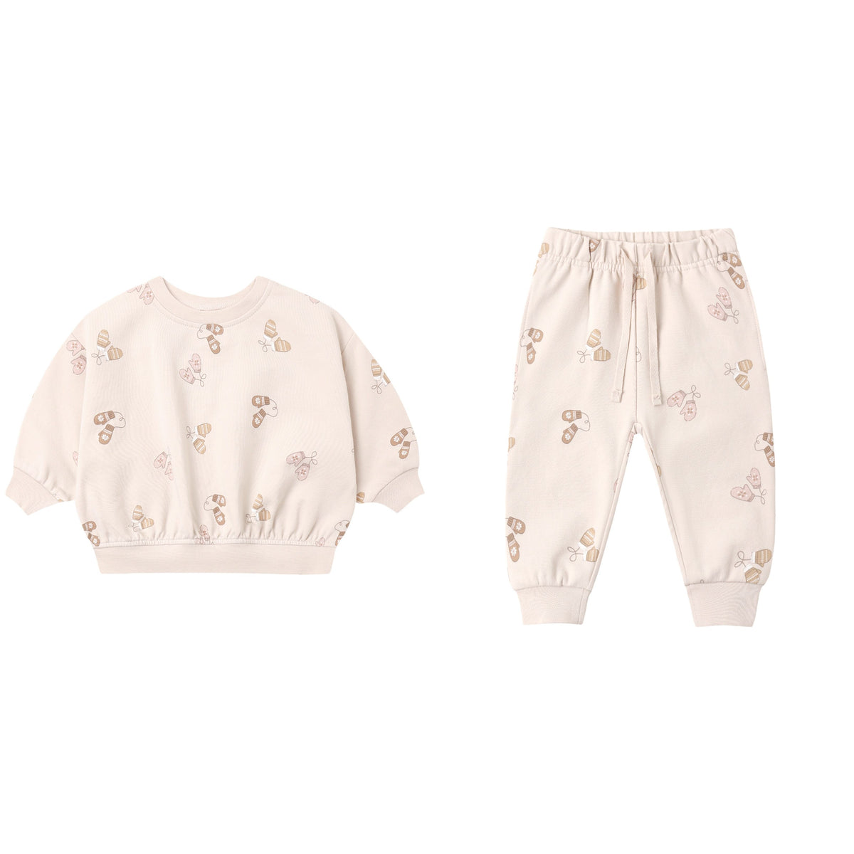RELAXED FLEECE SWEATSUIT MITTENS