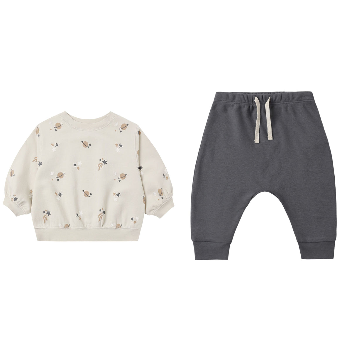 OVERSIZED SPACE CREW SWEATSHIRT AND PANT