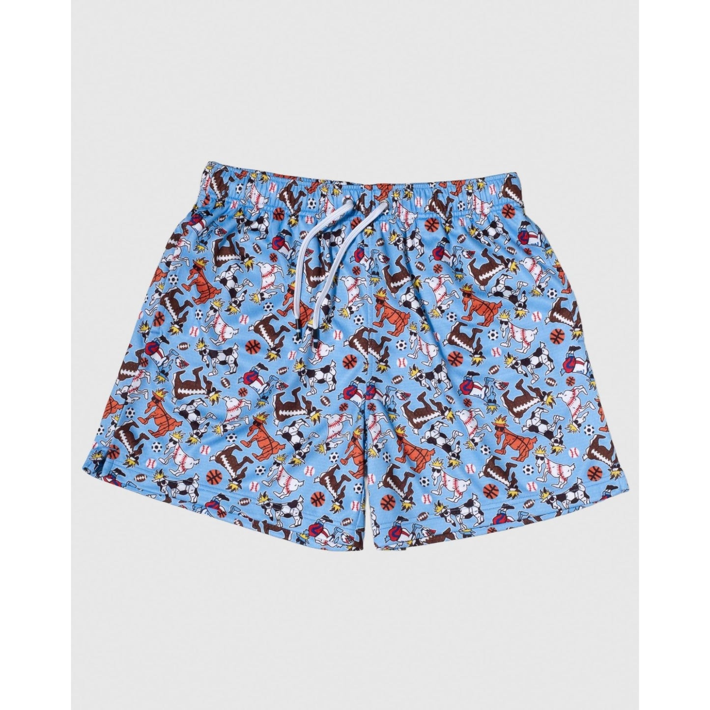 Goat Boys Shorts Carolina Blue AOP Sports