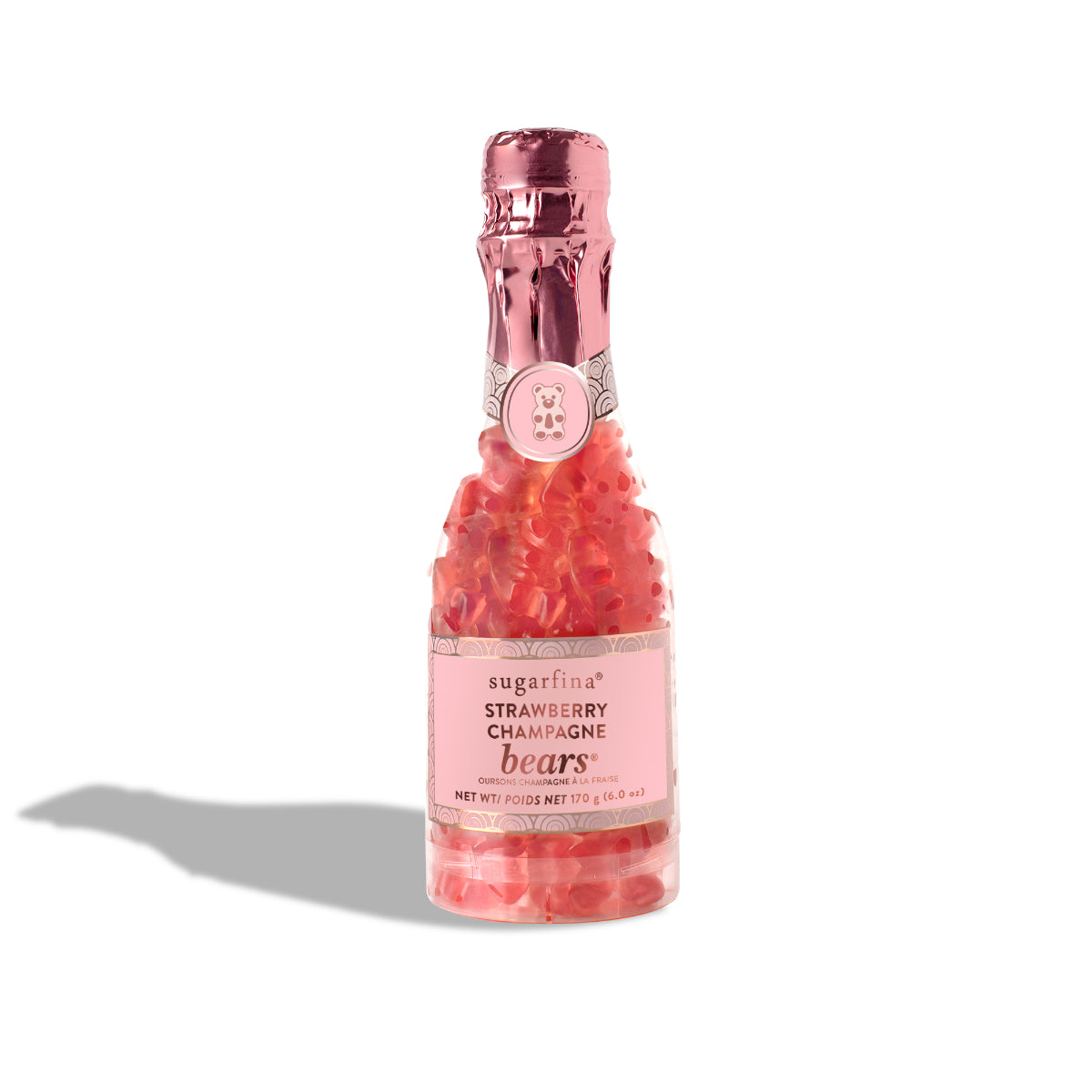 STRAWBERRY CHAMPAGNE BEARS ® GUMMY - CELEBRATION BOTTLE