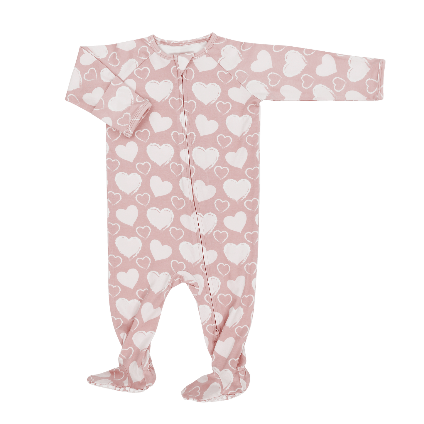 Zipper Footie Asst Prints Sweet Bamboo