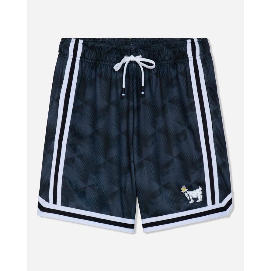 Black Geo Aop mesh short
