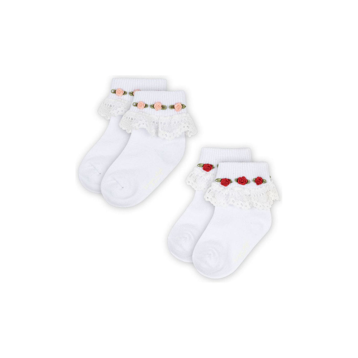 2 PACK LACE SOCKS
