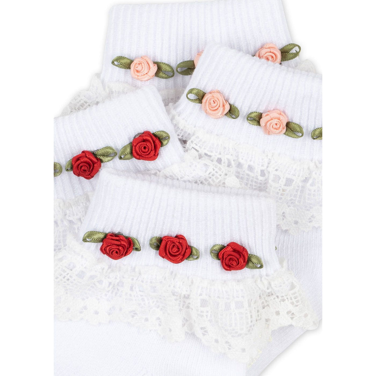 2 PACK LACE SOCKS