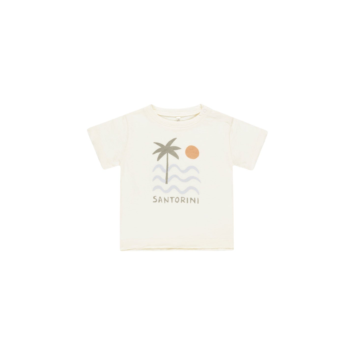 RAW EDGE TEE || SANTORINI