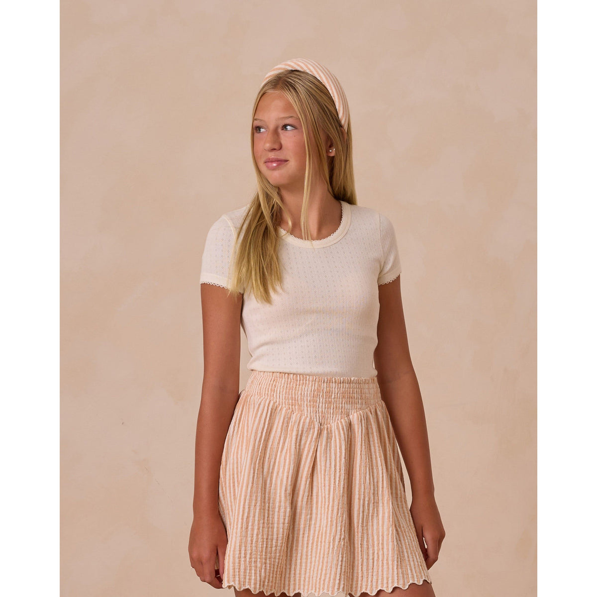POINTELLE TEE || IVORY