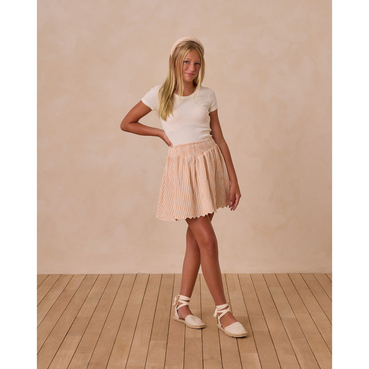 POINTELLE TEE || IVORY