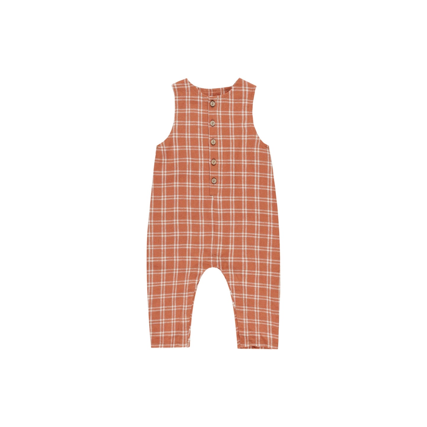BUTTON JUMPSUIT || POPPY CHECK