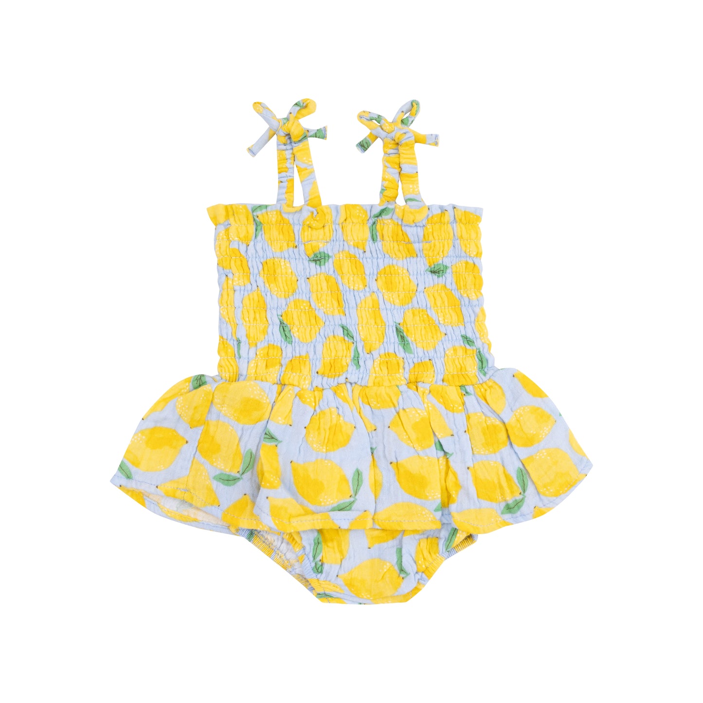 Sunny Lemons Smocked Bubble W/ Skirt