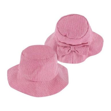 RED STRIPED GIRLS SUNHAT