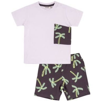 BOYS SHORT SET PALM TREES