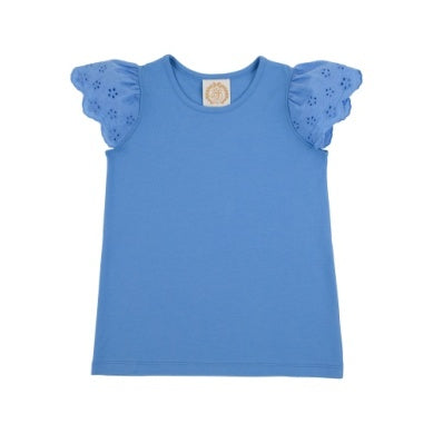 Ellens Eyelet Top Barbados Blue
