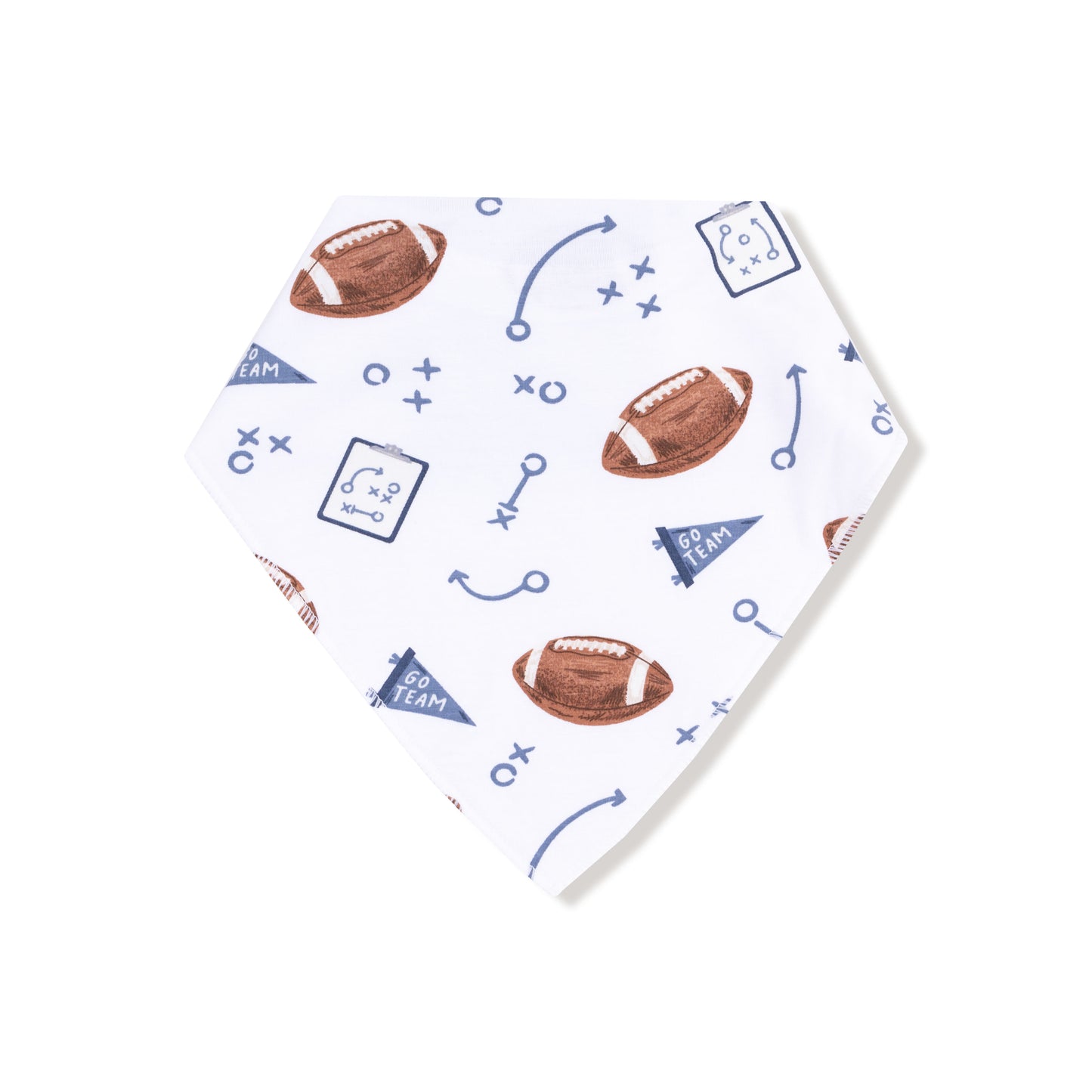 Touchdown Time - Navy - Bandana Bib