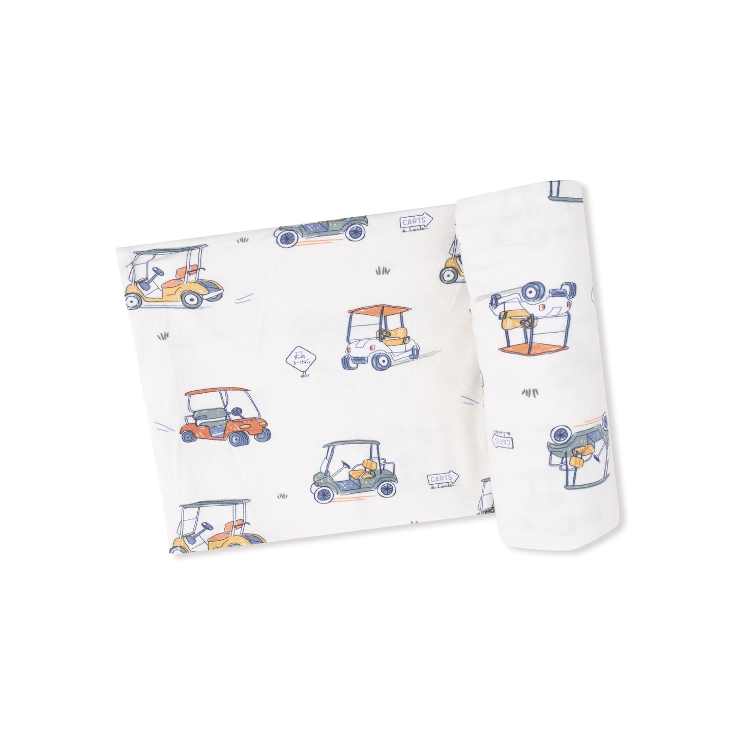 Zooming Golf Carts - Swaddle Blanket