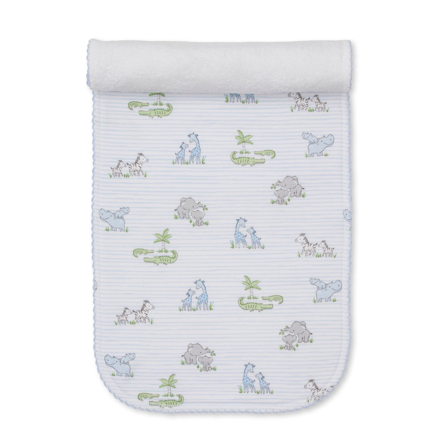 Burp Print Blue Safari