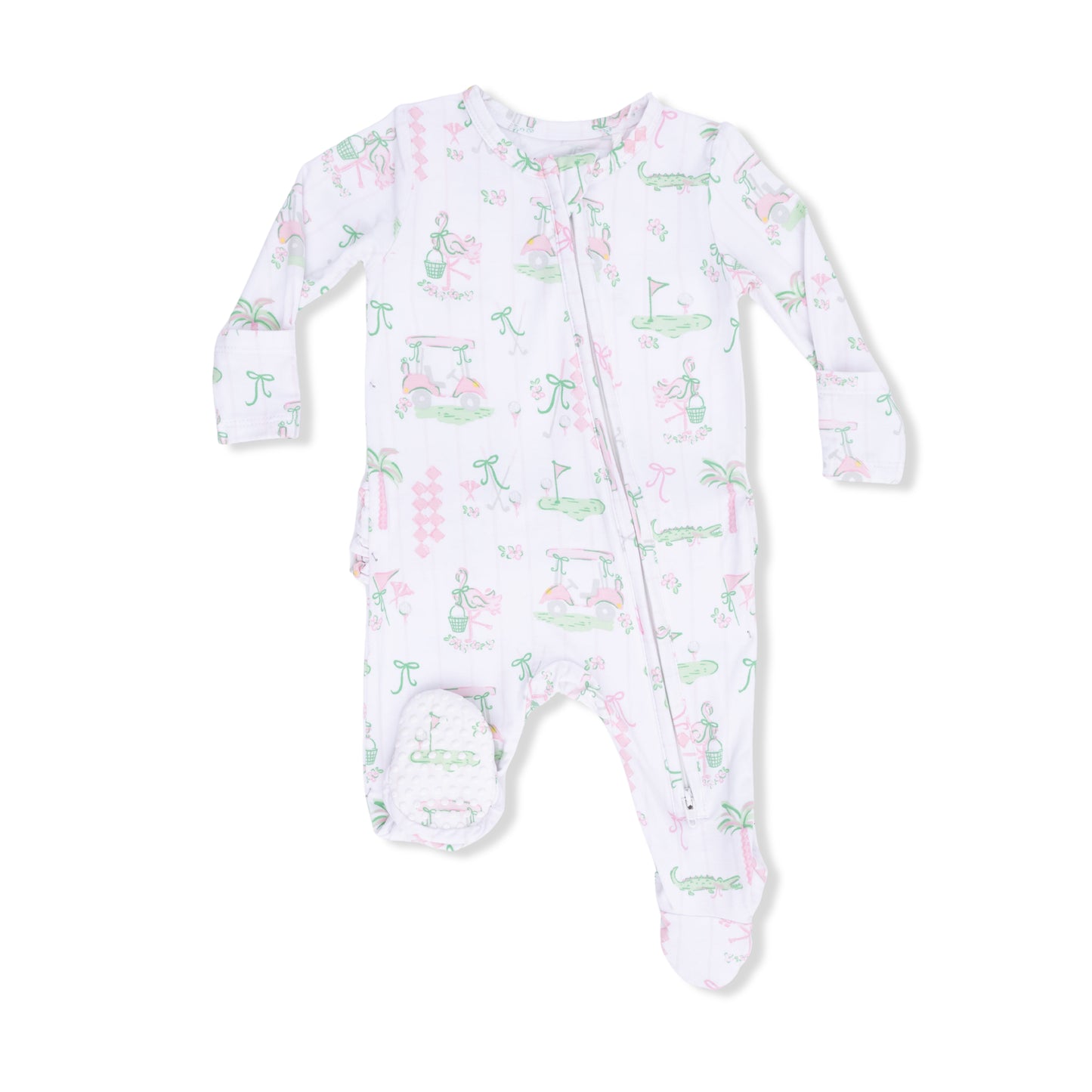 Pretty Golf - 2 Way Ruffle Back Zipper Footie