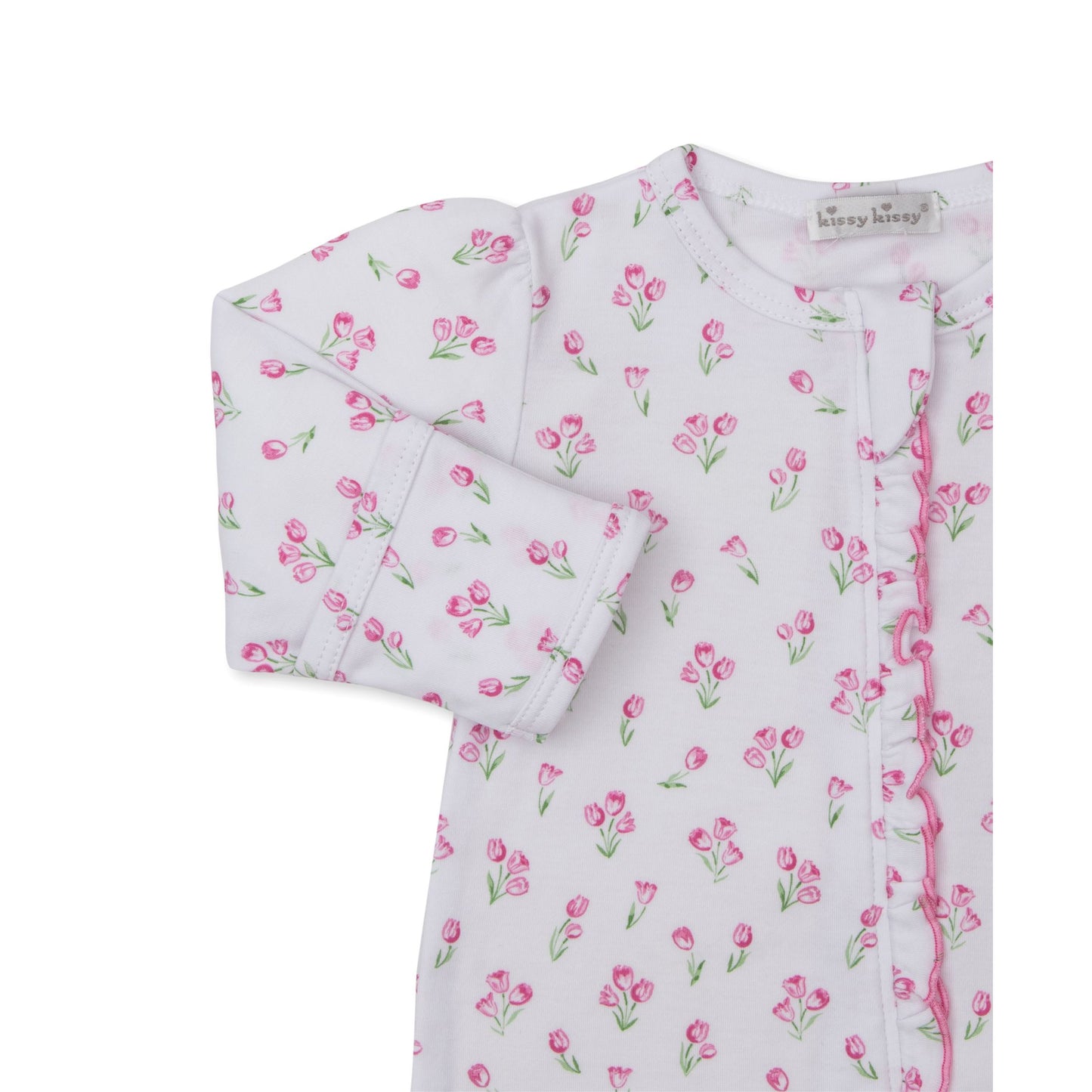 Footie w/Zip Timeless Tulips