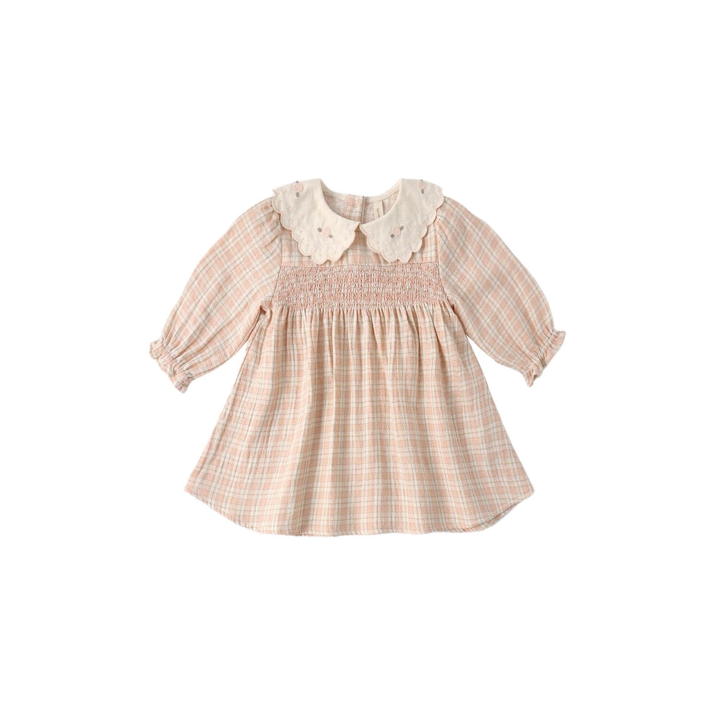 CALLIE DRESS PINK PLAID