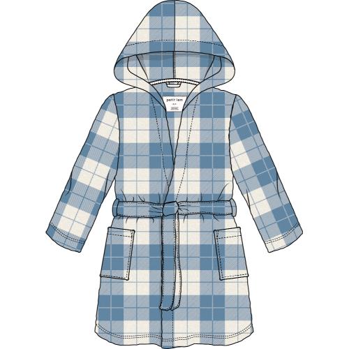 ROBE KNIT-BLUE