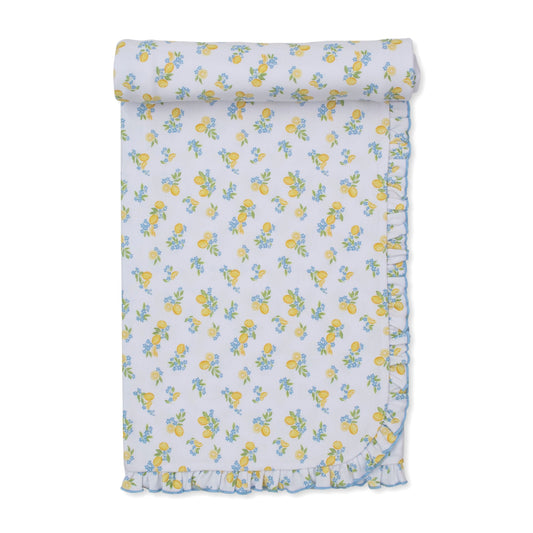 Lemon Blossoms Print Blanket