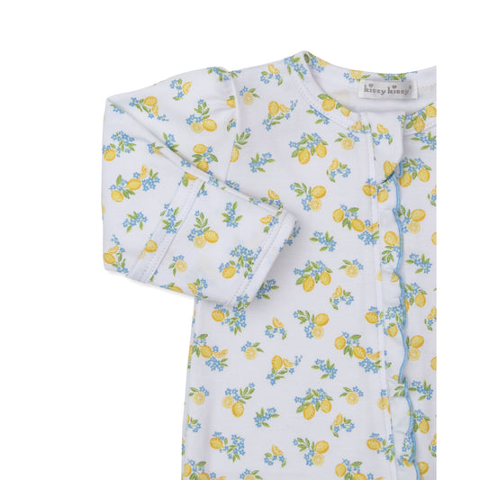 Lemon Blossoms Print Footie