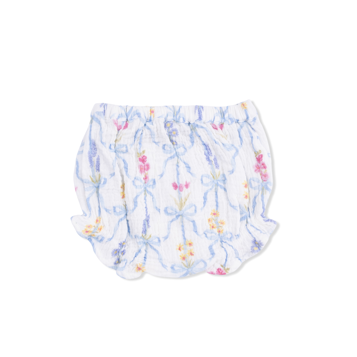 Ribbon Bouquets - Ruffle Back Top And Bloomer