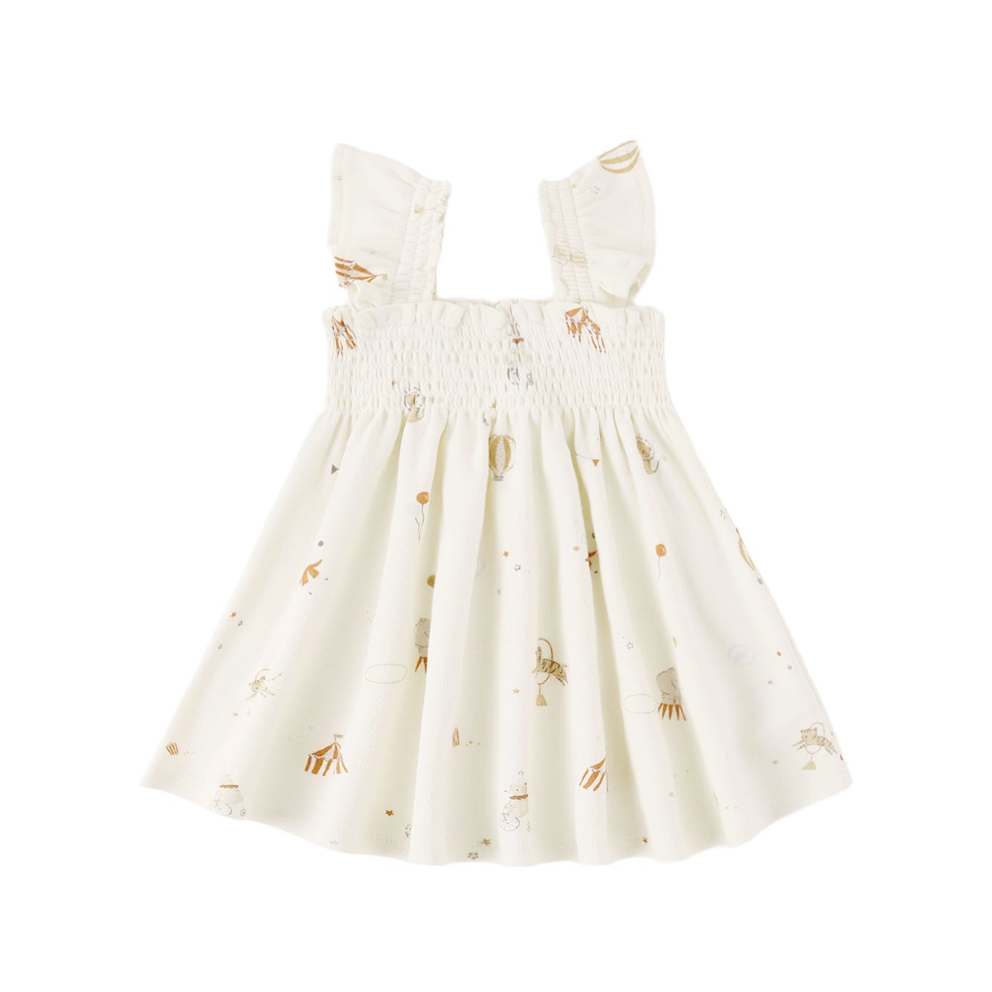 SMOCKED JERSEY DRESS CARNIVAL