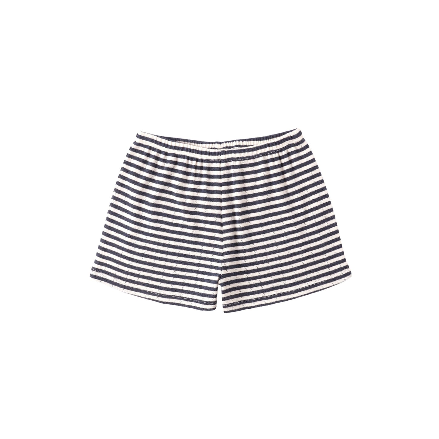 POINTELLE SHORTS NAVY STRIPE