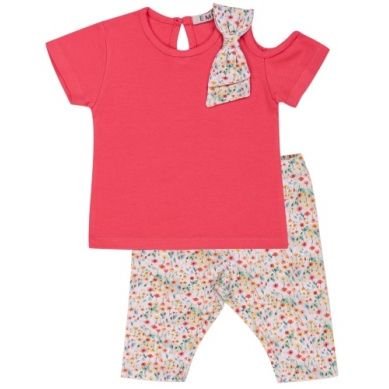 SOLID COLOR AND PRINTED STRETCH JERSEY SET