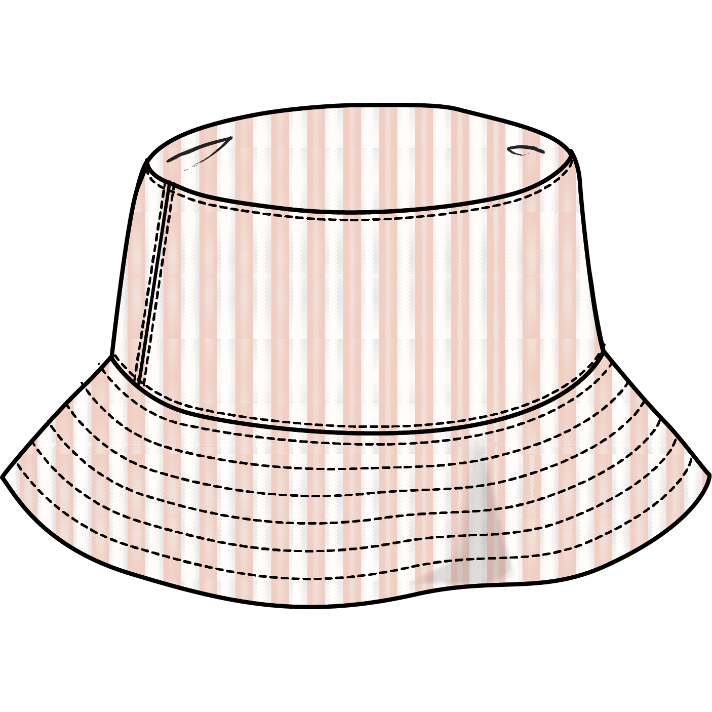 HAT KNIT-PINK LT.