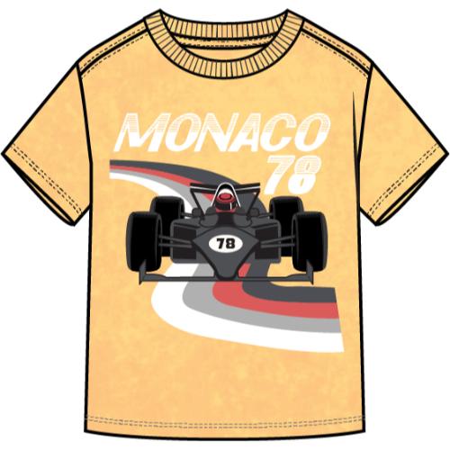 S/S T-SHIRT KNIT-YELLOW GOLD