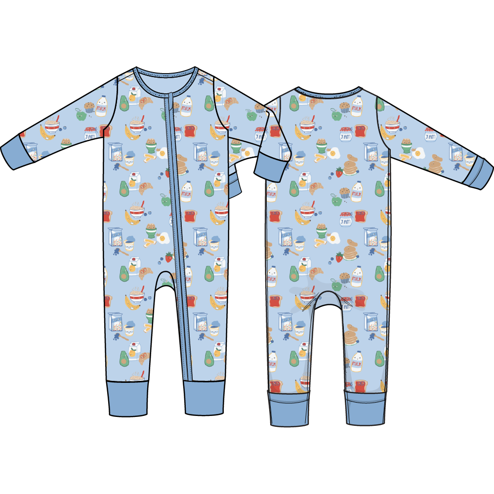 Breakfast Club Blue - Convertible Romper
