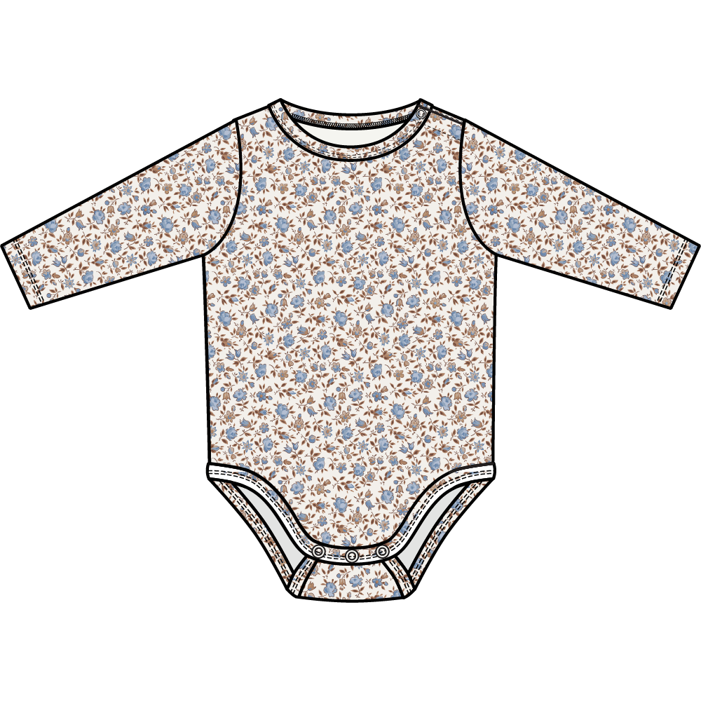 Hazel Floral - Pinafore Dress and Long Sleeve Bodysuit Set