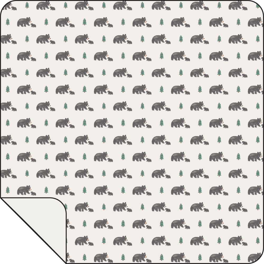 Black Bears - Swaddle Blanket