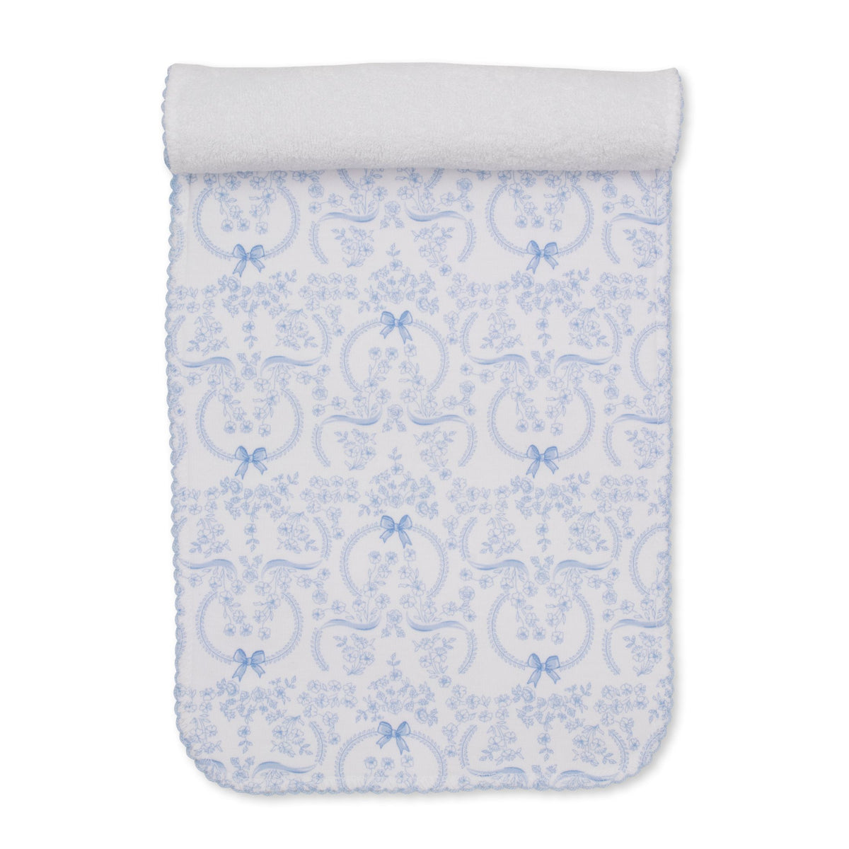 Delicate Blooming Bows Burp Cloth