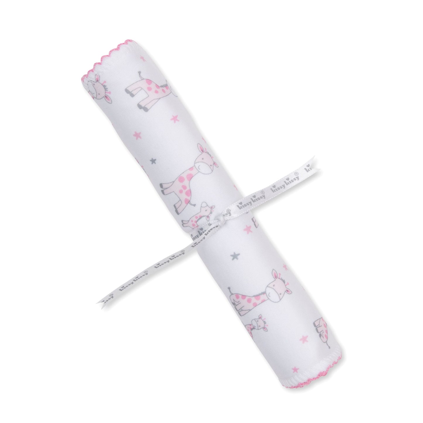 Just Giraffes Pink Print Burp