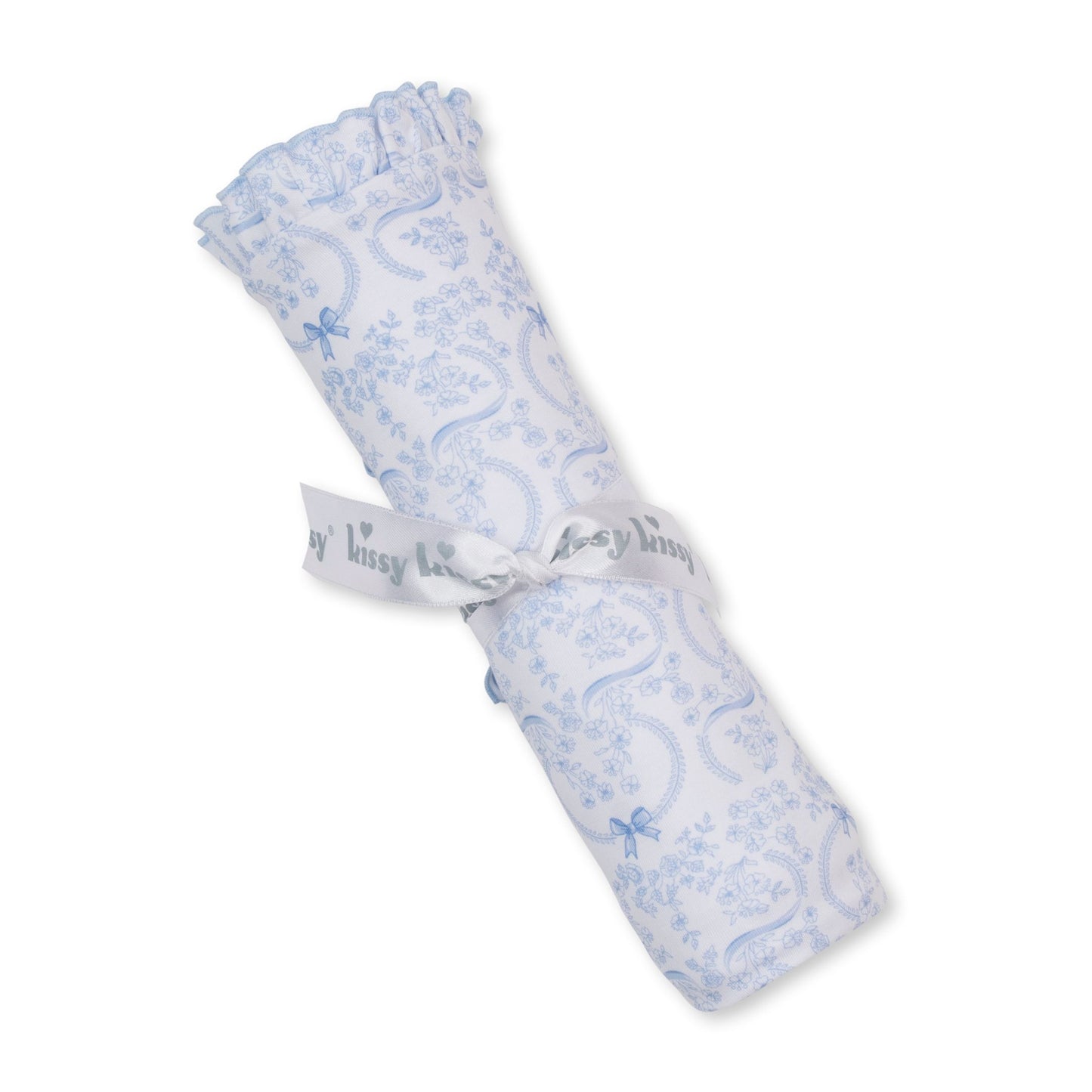 Delicate Blooming Bows Light Blue Blanket