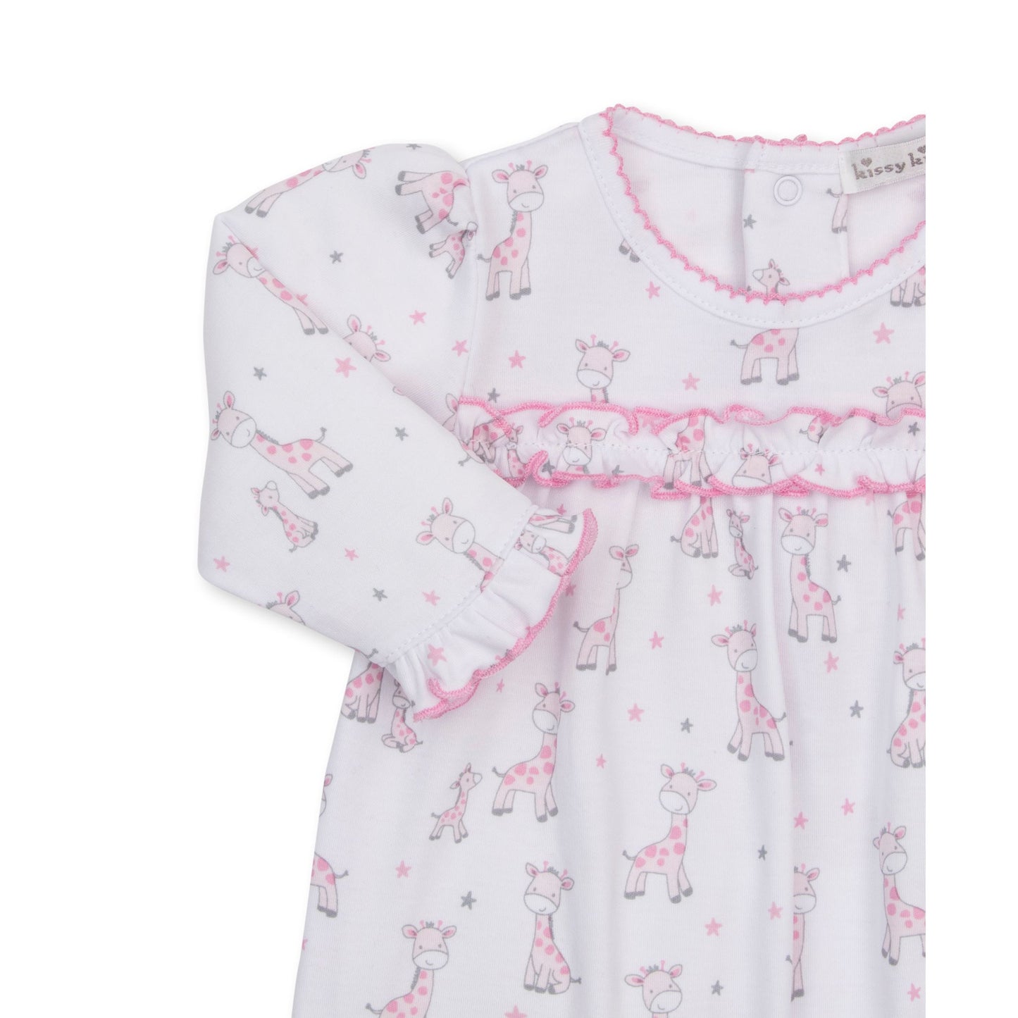 Just Giraffes Pink Playsuit