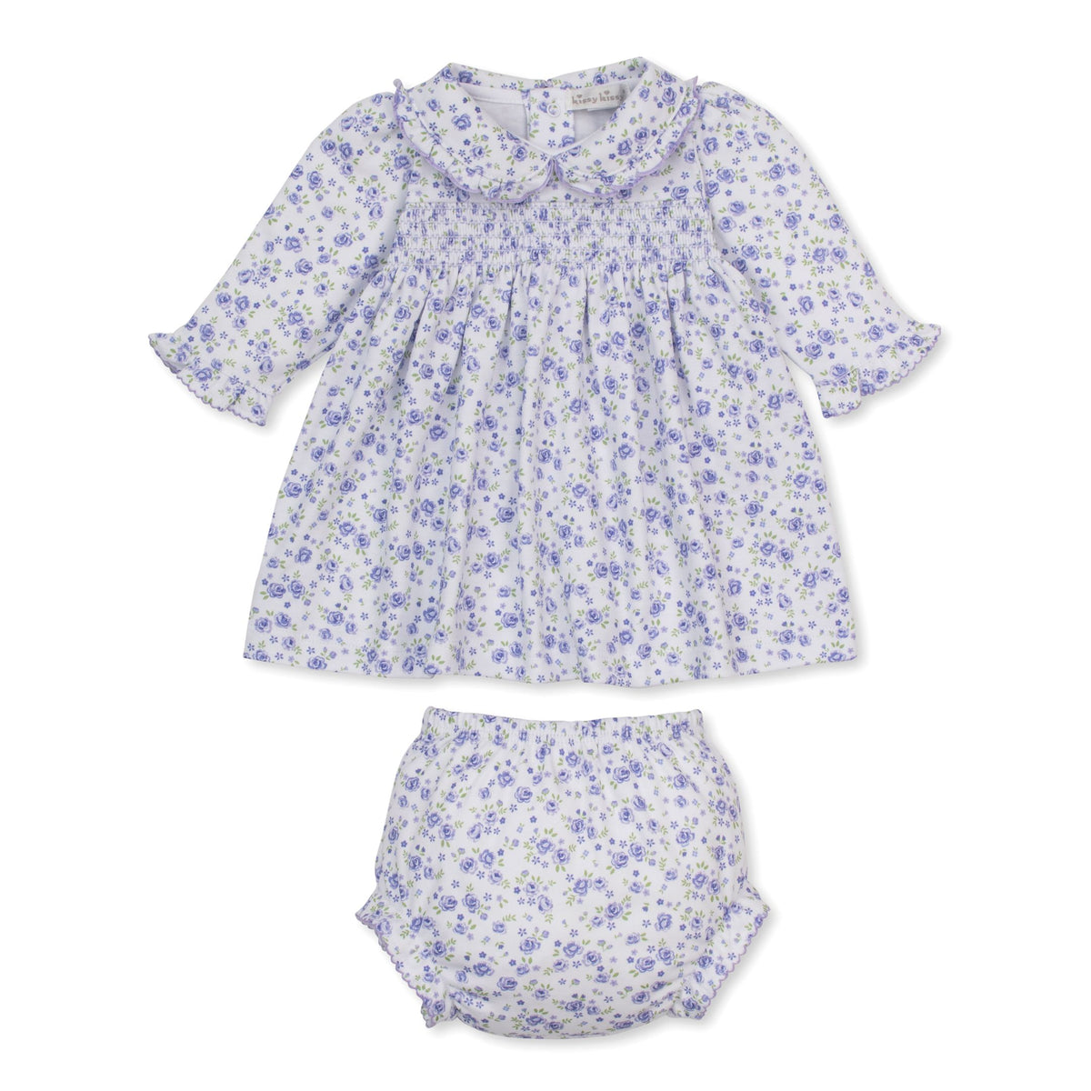 Cottage Roses Lilac Smocked Dress Set