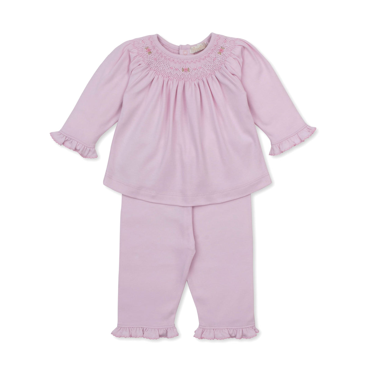 CLB Fall Bishop 26 Pink Pant Set Hand Smocked