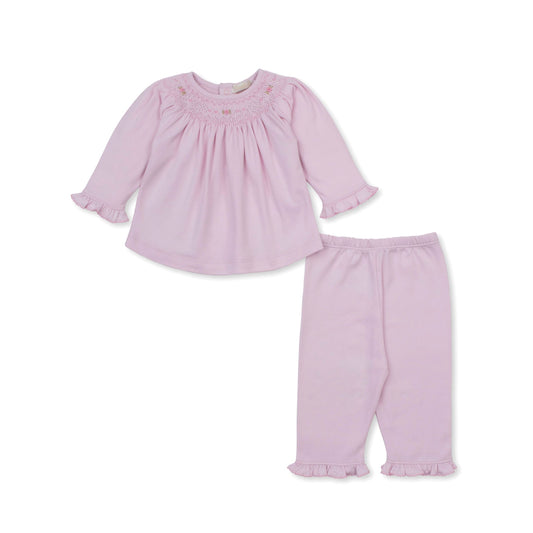CLB Fall Bishop 26 Pink Pant Set Hand Smocked